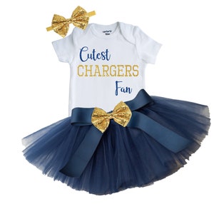 Chargers Baby Outfit, Chargers, Chargers Girls Outfit, Chargers Fan Outfit, Father&#39;s Day Gift, Newborn Chargers Outfit, Newborn Gift, Gift