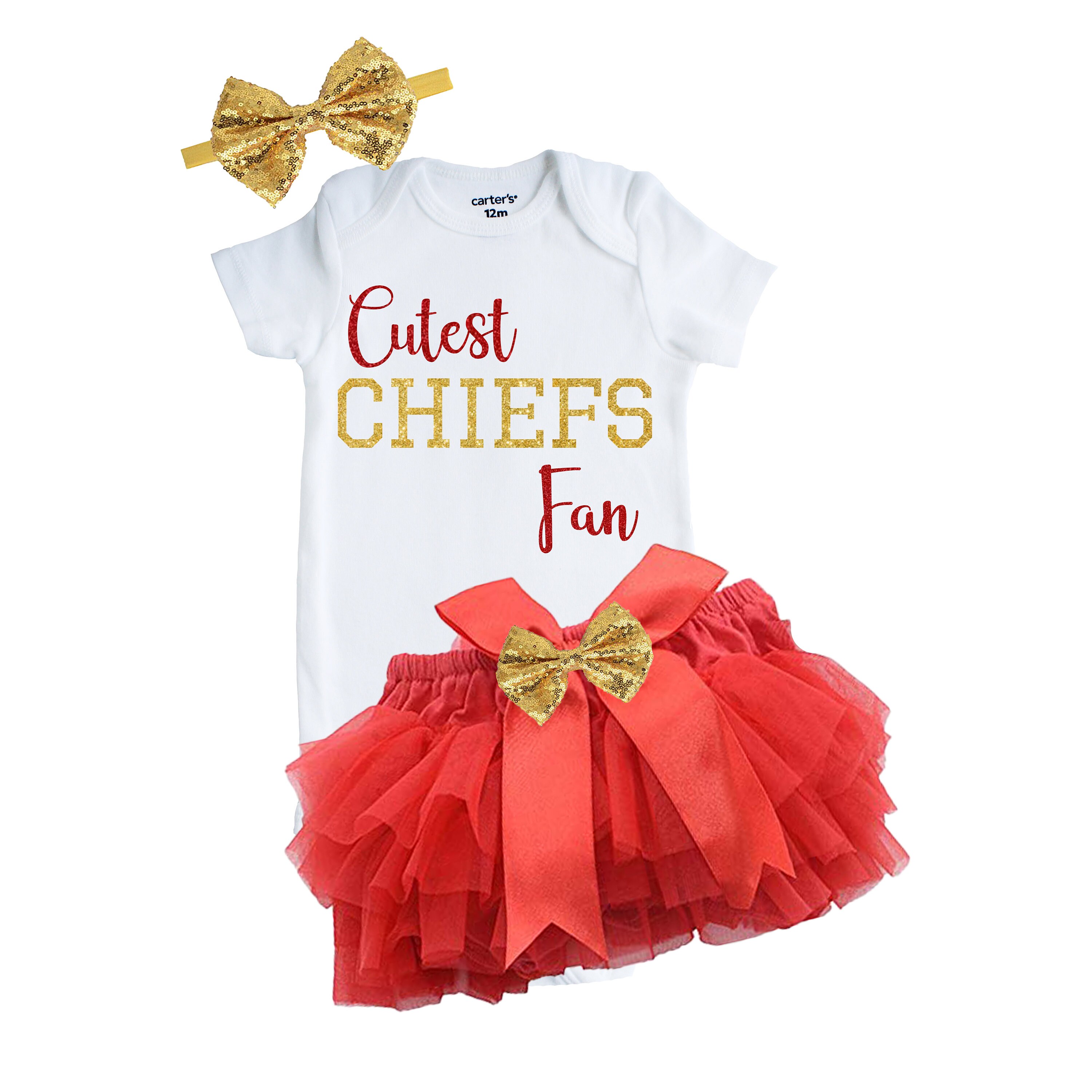Baby Chiefs Outfit, Chiefs Baby, Chiefs Outfit, Newborn Chiefs Fan