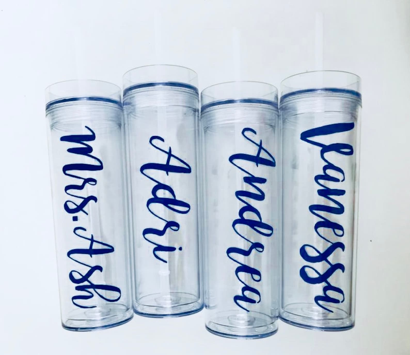 Personalized Acrylic Tumbler Tall Skinny Tumbler Plastic Etsy