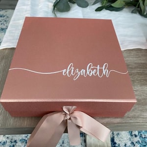 Custom Gift Box, Empty Gift Box, Bridesmaid Proposal Gift, Thank You Bridesmaid Gift Box, Bridesmaid Gift Set, Wedding box