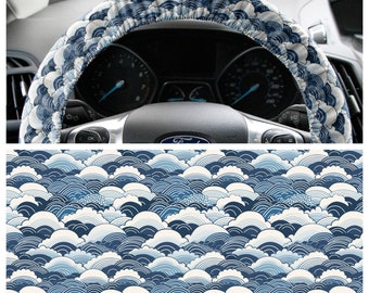 Great wave Steering wheel cover Seigaiha Japanese