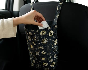 Galaxy car trash bag: Waterproof gothic car accessory, Avto garbage can