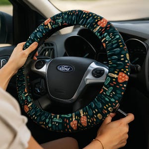 Steering wheel cover Mushroom Witchy things