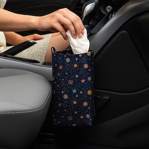 Galaxy Car Trash Bag: Waterproof Car Organizer, Cosmic Design