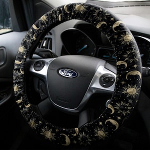 Galaxy Steering Wheel Cover, Stars Sterring Wheel Cover, Galaxy Wheel Cover Gift
