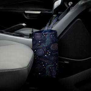 Car trash can for women Car waterproof bag Galaxy Car garbage can