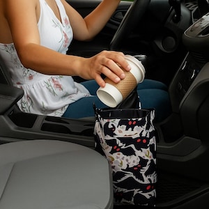Mothman Trash Bag, Car Trash Can, Cute Car Garbage Bag, Hanging Car Bin, Waterproof Auto Trash, Unique Gift for Drivers, Car Accessories
