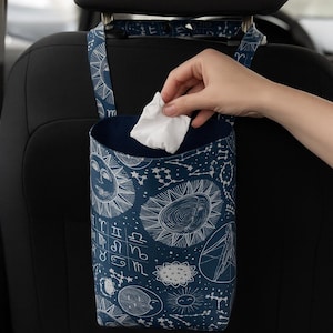 Astrology Car trash bag can Star constellations trash bag for car Car garbage bag Waterproof Galaxy Auto garbage bag