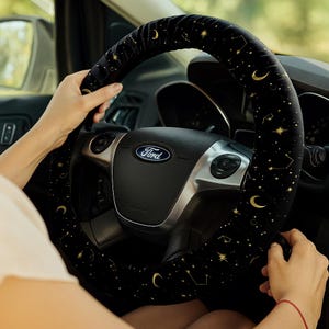 Steering wheel cover Galaxy sun moon Cute car accessories