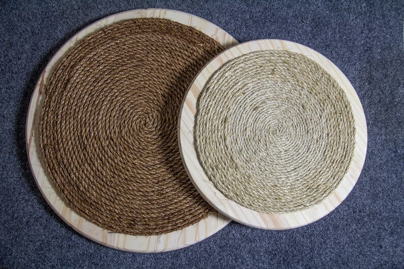Cat Scratching Mat Scratching Pad Horizontal Cat Scratcher Cat Play Toy, Round
