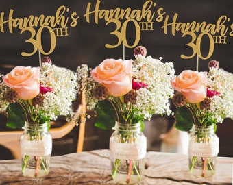 30th birthday centerpiece 30th centerpiece 30th birthday party 30th birthday decor gold 30th birthday party decorations 30th party decor