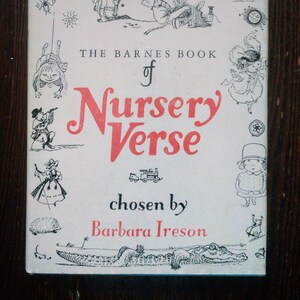 The Barnes Book of Nursery Verse, Vintage, Illustrated Hardcover