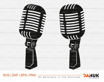 Download Microphone Dxf Etsy