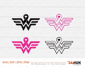 Download Breast Cancer svg Wonder woman svg Superhero svg Cancer | Etsy