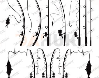 Free Free 171 Bent Silhouette Fishing Pole Svg SVG PNG EPS DXF File