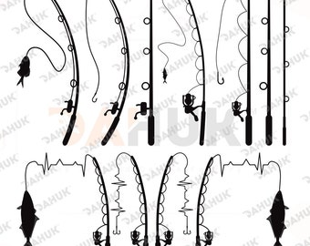 Free Free 273 Silhouette Curved Fishing Pole Svg SVG PNG EPS DXF File