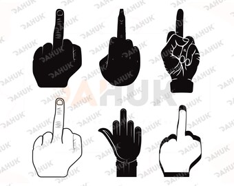 Download Middle finger svg | Etsy