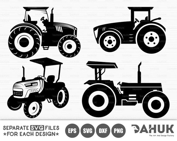 Download Tractor Svg Tractor Vector Farm Tractor Svg Tractor Clip Art Cut File For Silhouette Clipart Cricut