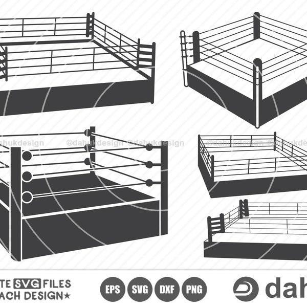 Boxing Ring SVG, Boxing Ring Icons, Boxing Ring Clipart, Boxing Ring Vector,  Boxing SVG, Cut File For Silhouette, Svg, Eps, Dxf, Png