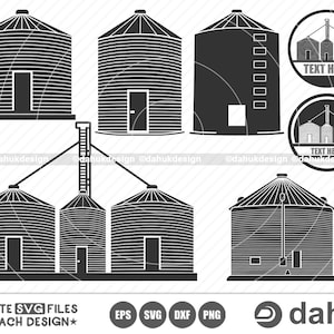 Graanbak SVG, voerbak SVG, graanlift SVG, graanbak vector, gesneden bestand, voor silhouette, svg, eps, dxf, png, clipart cricut ontwerpruimte
