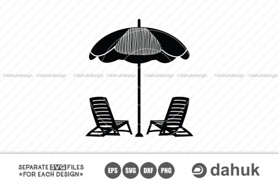 Beach Chair Svg Beach Chair Cut Files Beach Umbrella Beach Etsy