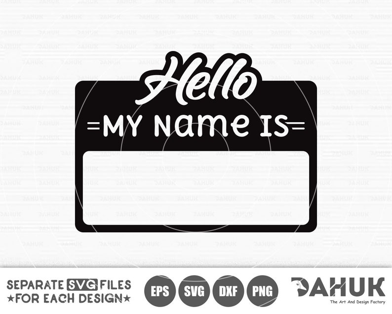 Download Hello My Name Is svg My Name Is Template svg Cricut design ...