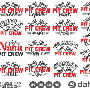 Pit Crew Family SVG, Racing sayings svg, Car Racing Quote svg, Car Racing SVG, Racing Svg, Racing Svg Gifts, Race Track SVG, Checkered svg