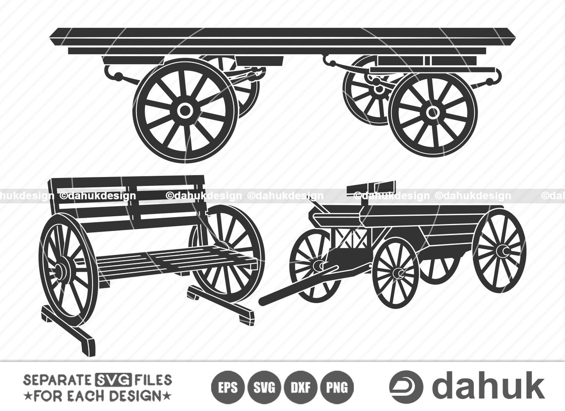 Old Farm Hay Wagon SVG Hay Wagon SVG Hay Bales Svg Straw Etsy