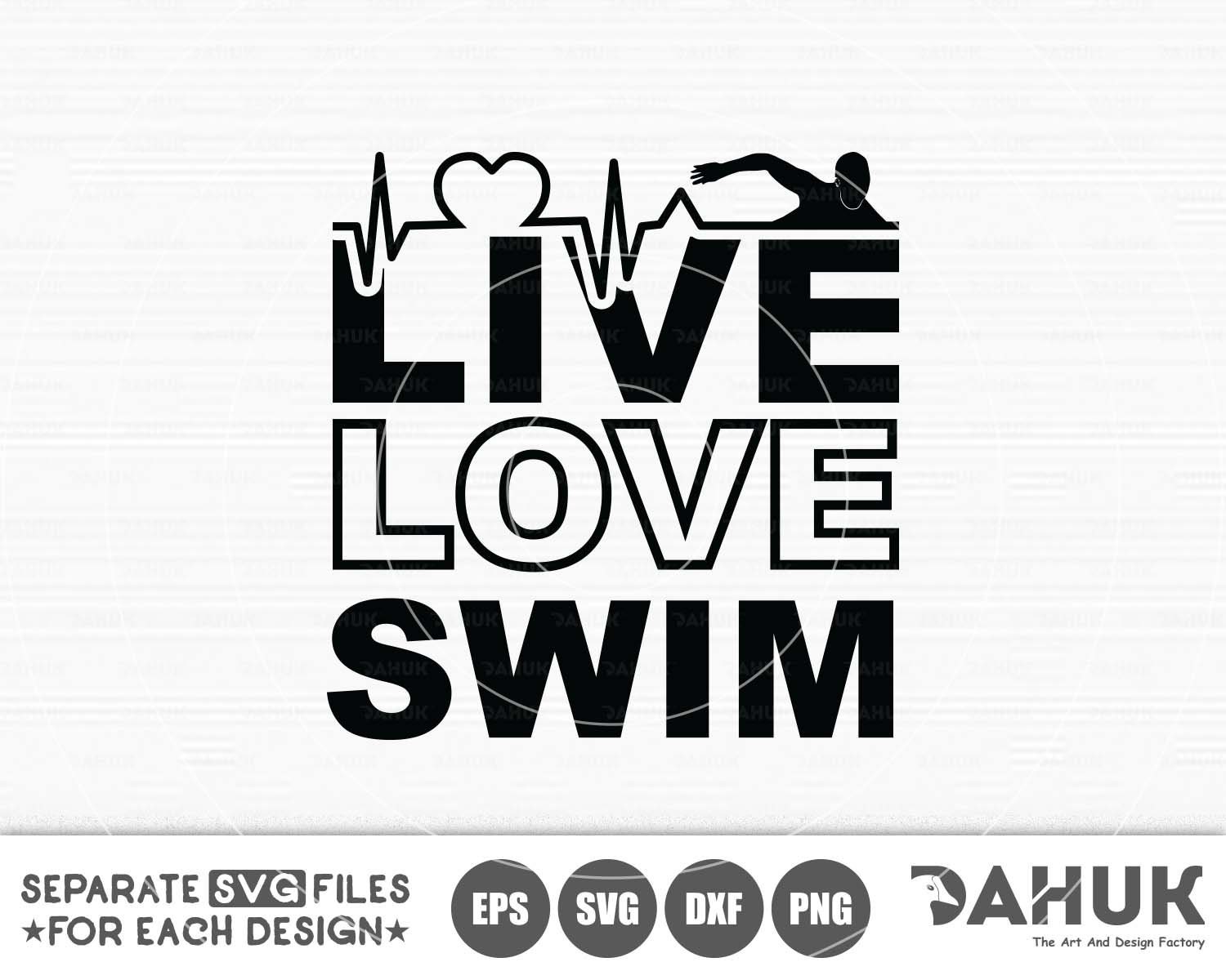 Live Love Swim Svg Swimmer Svg Goggles Svg Cut File for