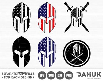 Spartan SVG, Spartan SVG Clipart, Spartan, Spartan Helmet Svg, Us Flag svg, SVG Cutting files for all of your crafting work