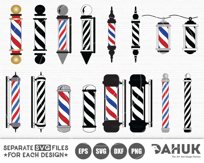 Download Barber's Pole svg Barber svg Hairdresser svg Barbershop | Etsy