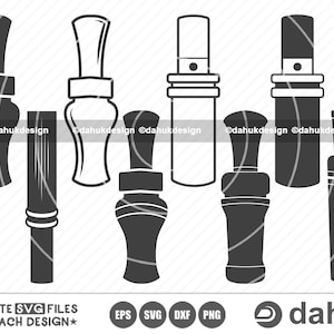 Entenruf SVG, Entenruf Silhouette, Entenpfeife SVG, Stockenten Entenanrufe SVG