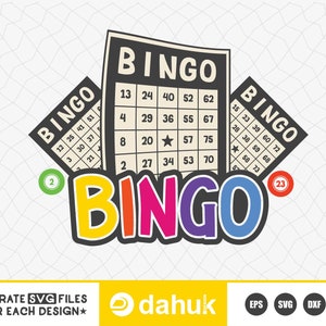 Bingo SVG, Bingo 75 Balls SVG, Bingo Cards SVG, Bingo Dauber Svg - Etsy