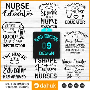 Nurse Educator SVG, Nurse Educator, Pflegeausbilder, Erzieher Geschenk, Geschenk für Krankenschwester, Wertschätzung dafür