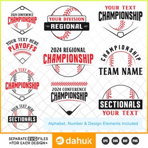 Conferência de times de beisebol Svg, SVG de beisebol, SVG de campeões de beisebol, SVG de playoffs de campeões de times de beisebol Arquivos cortados para seu trabalho de artesanato