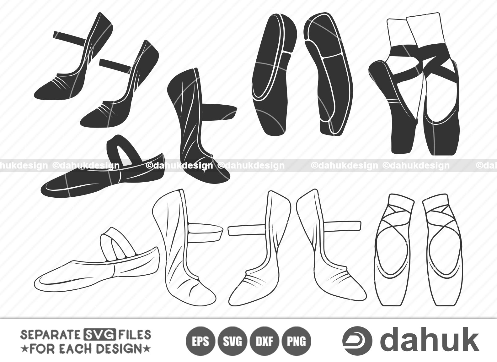 Ballet Shoes SVG Shoes Cut Files Ballet Shoes Icon Ballet Etsy