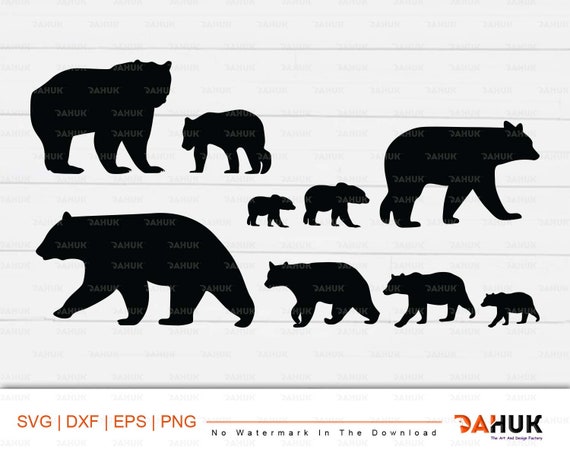 Free Free 177 Svg Bear Family Silhouette SVG PNG EPS DXF File