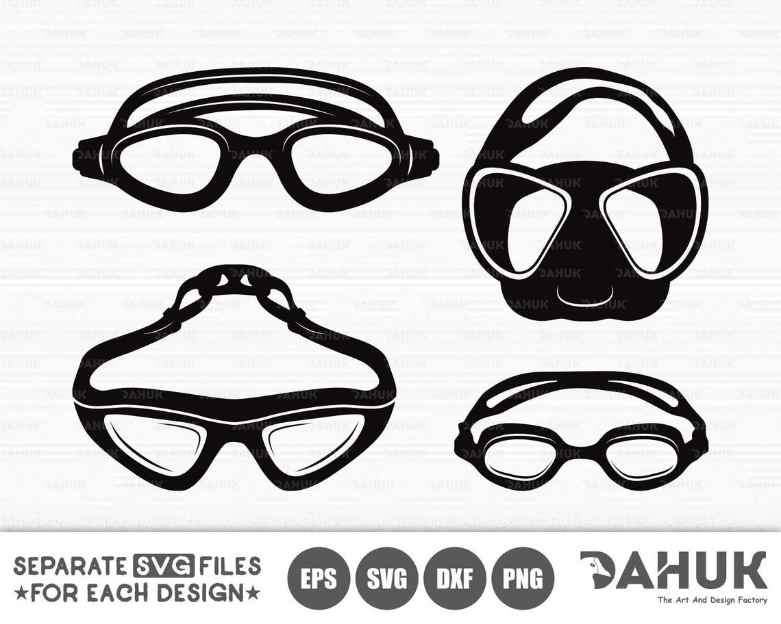 Swimming Goggles Svg Swimmer Svg Goggles Svg Cut File for Etsy