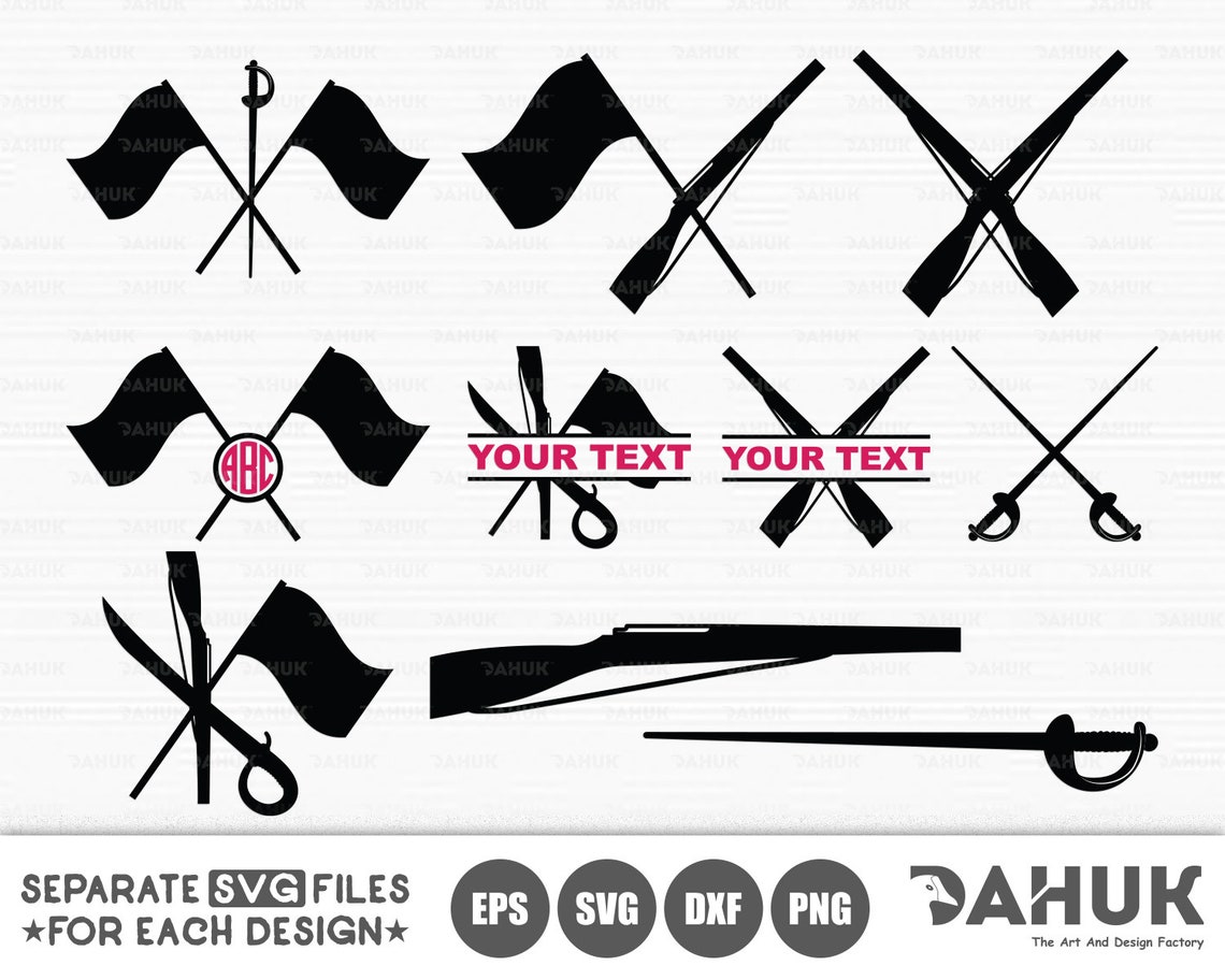 Marching Band Color Guard Rifle Sabre Cut File for Etsy