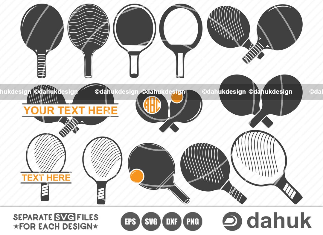 Ping Pong Svg Ping Pong Paddle Svg Table Tennis Racket Svg Etsy