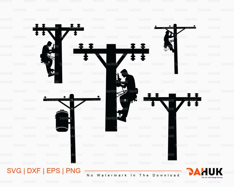 Download LineMan svg LineMan Clipart cricut silhouette cut | Etsy
