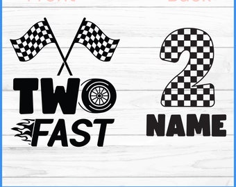 Two Fast Birthday Boy SVG And PNG Cut files, Car Race Birthday 2, Race Birthday SVG, Sublimation And Print files, Racing Shirt