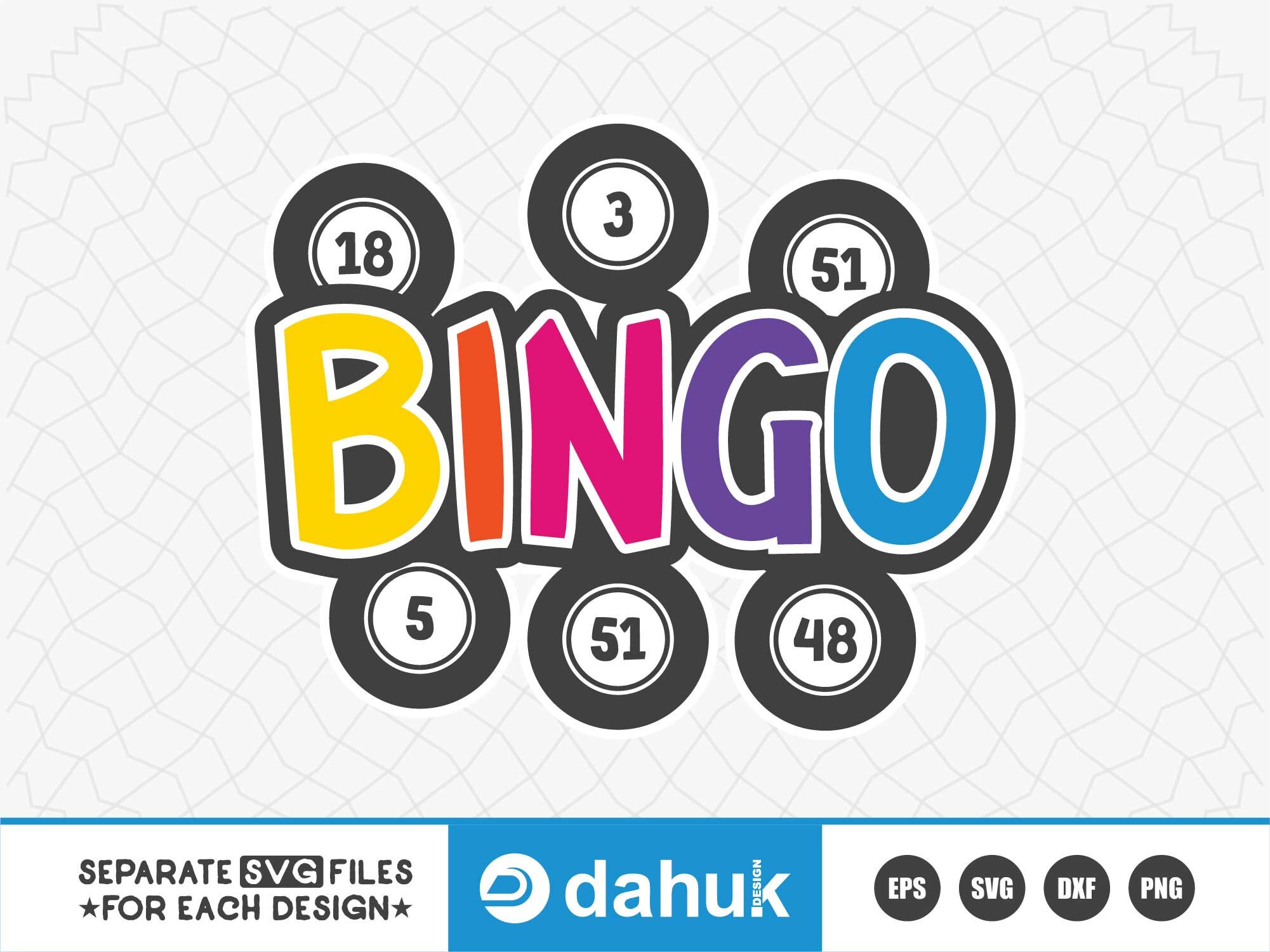 Bingo SVG Bingo 75 Balls SVG Bingo Cards SVG Bingo Dauber Etsy UK