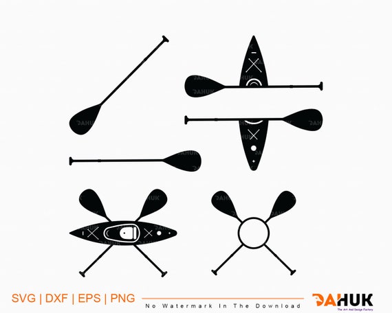 Kayak SVG Kayak Paddle Monogram SVG Kayaker SVG svg eps | Etsy
