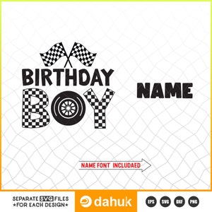 Car Racing Geburtstagsjunge svg, Autos svg, Geburtstagsrennauto Geburtstags svg 1 2 3 4 Autorennen svg Cricut Clipart Kinder DIY druckbar auf Shirt