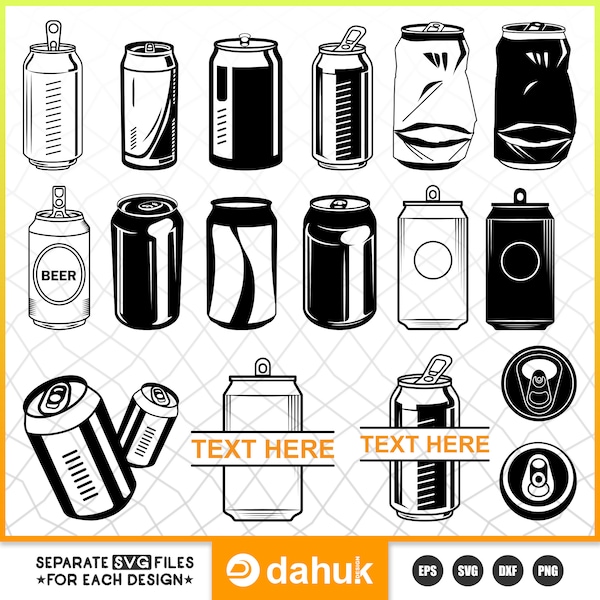 Beer Can SVG, Soda Can SVG, Aluminum Can SVG, Beer Can Clipart, Beer Can Cut File, Beer Can svg Soda Can