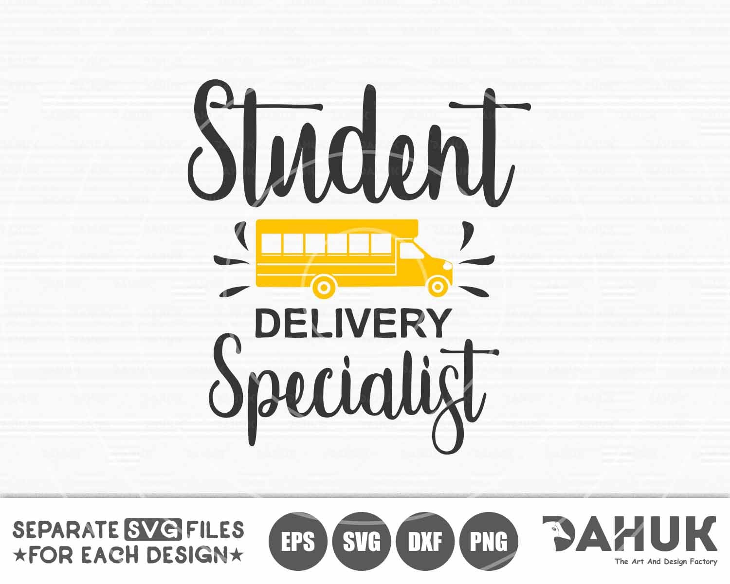Download Student Delivery Specialist School Bus Driver Svg Cut File For Silhouette Svg Eps Dxf Png Cricut Design Space Vinyl Cut Files