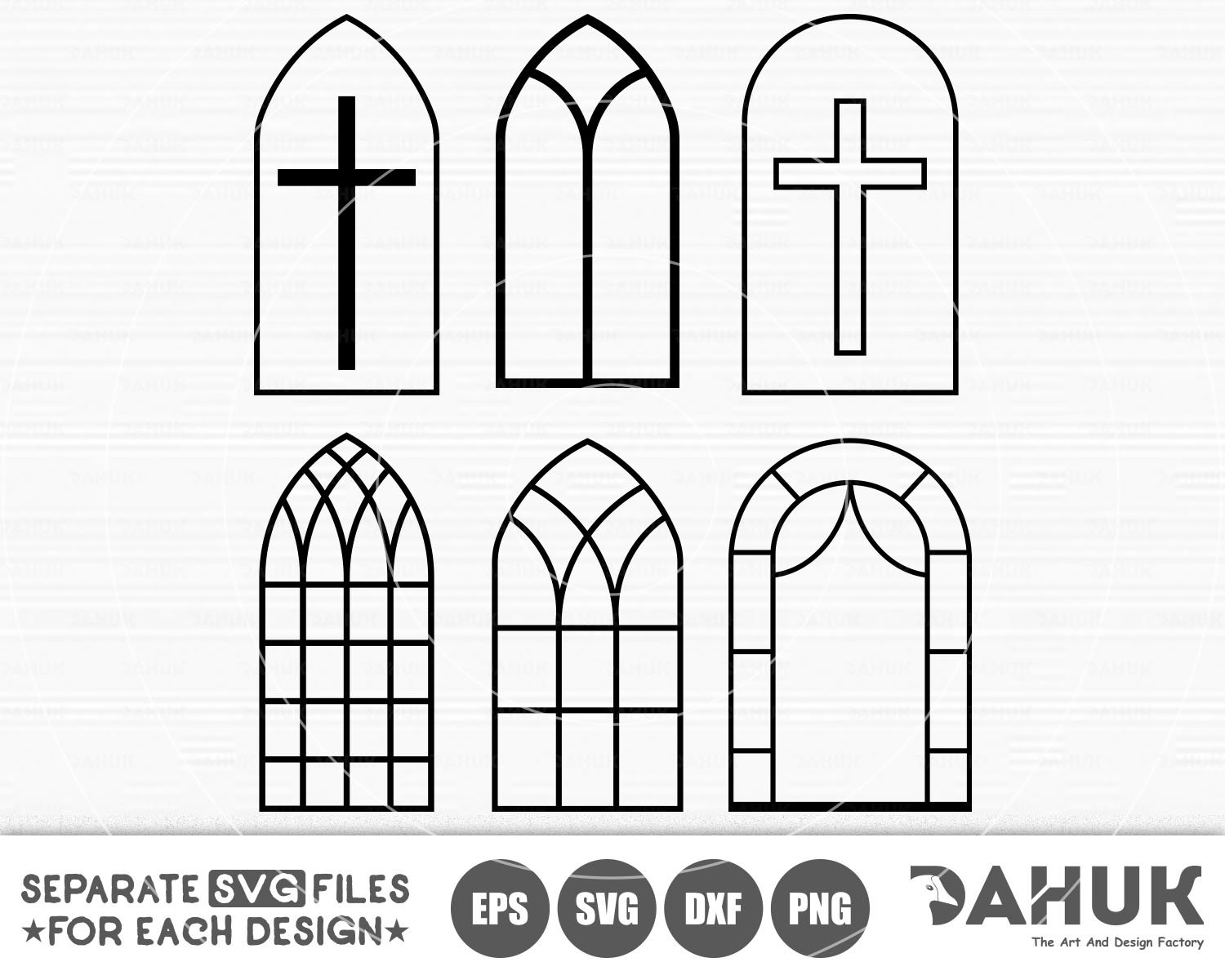 Church Windows Svg Church Windows Bundle Gothic Windows Etsy Canada