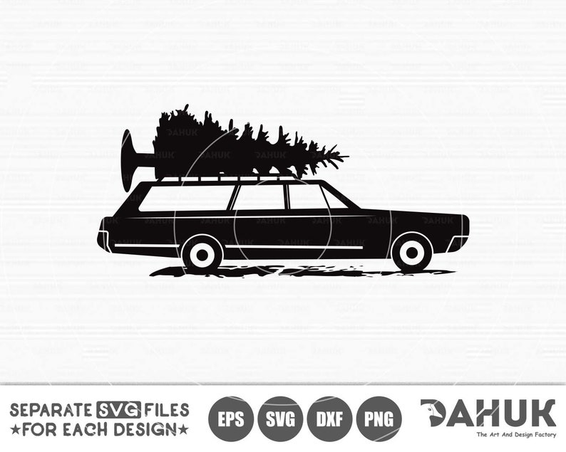 Christmas Station Wagon Cut files Christmas Truck svg Etsy