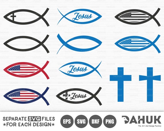 Download Christian Fish Svg Christian Fish Logo Usa Christian Fish Etsy